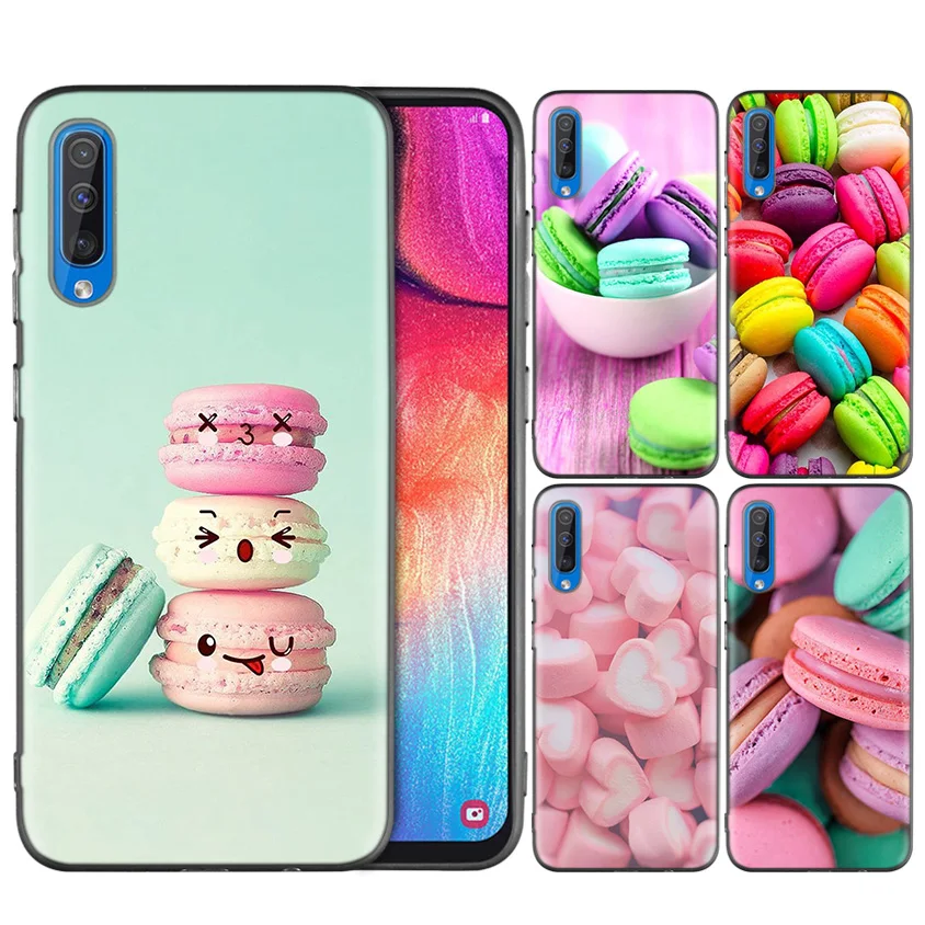 

Black Silicone Soft Case Bag Cover for Samsung Galaxy A7 2018 A10 A20 A30 A40 A50 A60 A70 A20E Note 10 M40 Coque Capa Food for