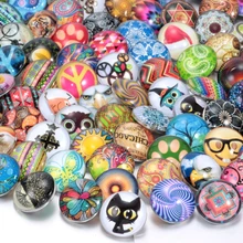 100 unids/lote Mixta 18mm broche botón joyas de cristal de cristal DIY botón snaps fit snap button pulsera Joyería