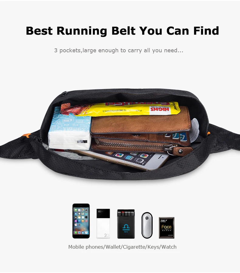 AONIJIE W931 поясной ремень унисекс для бега, сумка для телефона, поясная сумка для путешествий, спортзала, марафона, велоспорта, тренировки, фитнеса