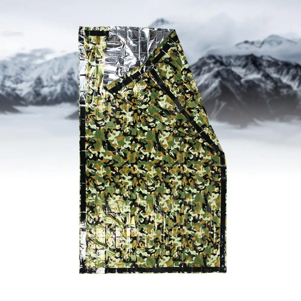 

Camouflage Emergency Blanket First Aid Rescue Waterproof Travel Camp Tent Outdoor Survive Tool Hunt Thermal Emergency Gear new