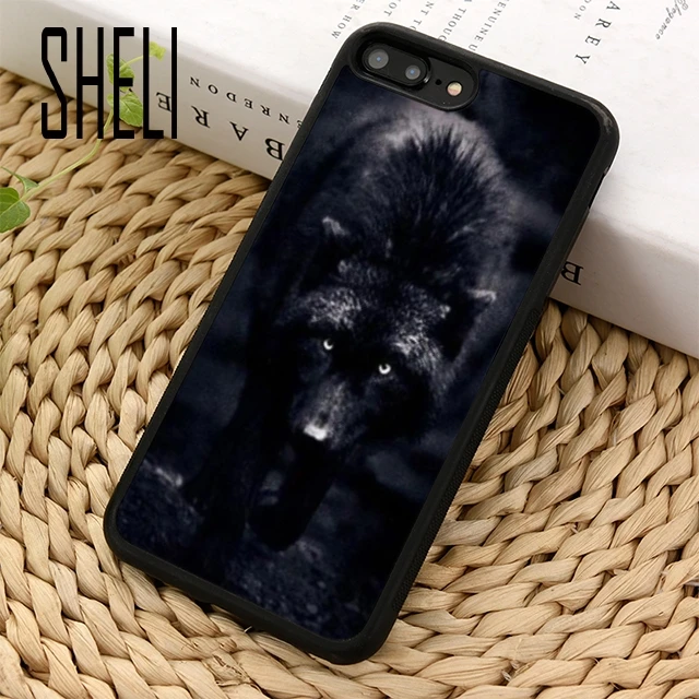 SHELI Wolf Howling Wolves Phone Case Cover For iPhone 5 6 6s 7 8 plus 11 pro X XR XS max Samsung S6 S7 edge S8 S9 S10 |