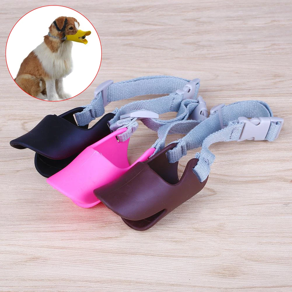 

Small Adjustable Duckbill Silicone Anti-bark Mouth Guard Muzzle for Dog Puppy