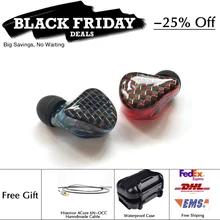 Hisenior B6 6 12BAs Universal Fit Balanced Armature In Ear Monitor UIEM Noise Cancelling Custom Earphone