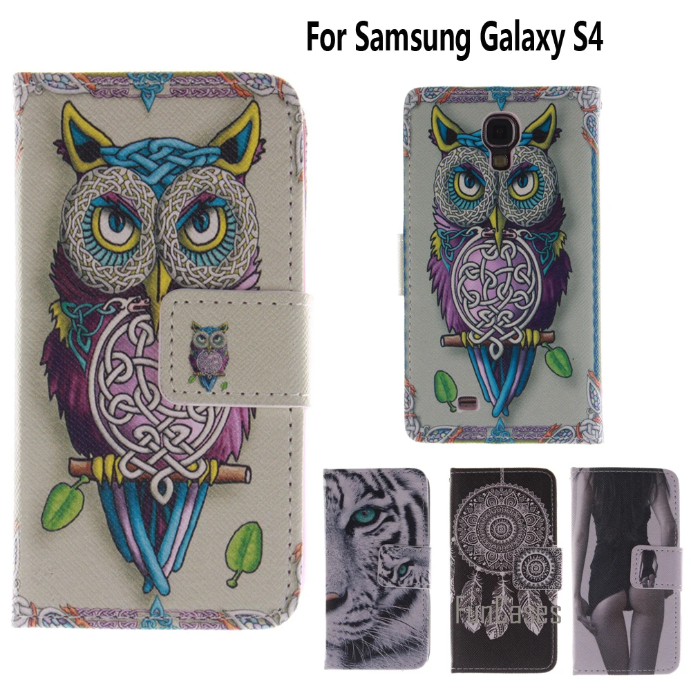 

Wallet Case for coque Samsung S4 Case S4 SIV i9500 9500 i9505 for fundas Samsung Galaxy S4 Case Cover 5 inch + Card Holder
