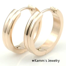 Мужские серьги-кольца, серьги из розового золота, модные хип-хоп 316L, ювелирные изделия из нержавеющей стали в стиле панк,,, вечерние серьги KE410