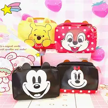 Disney Микки Минни детский кошелек мини-бумажник Детские Наплечные сумки девушка прекрасный стежок женщин мультфильм кошелек сумка