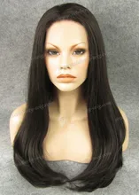 Natural Black Wig Sliky Straight Lace Front Wig Long Straight for Daily Wear for Beautiful Girl