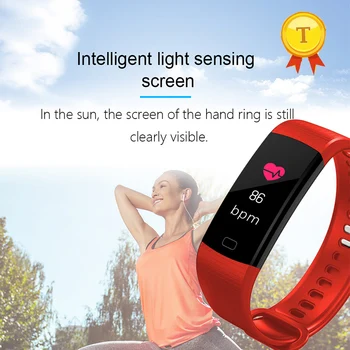 

woman best gift Colorful Screen Smart Wristband Fitness Sport Tracker Smart band Blood Pressure Heart Rate Smartband pk S3 F07
