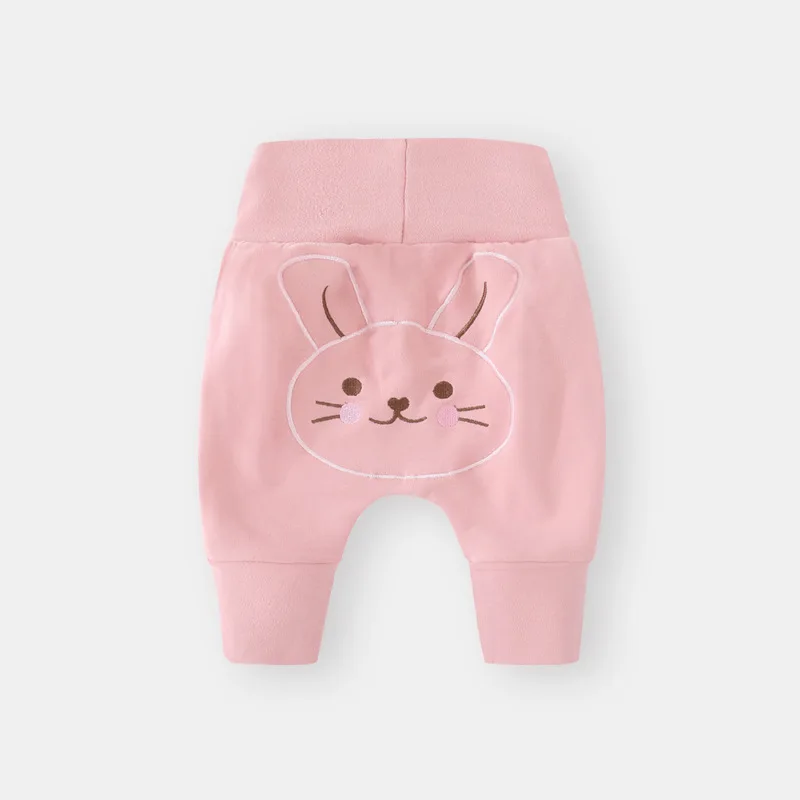 Autumn Winter Baby Pants Long Trousers Girls High Waist Leggings Newborn Clothes Boy Cartoon Lion dog rabbit bear Harem Pants