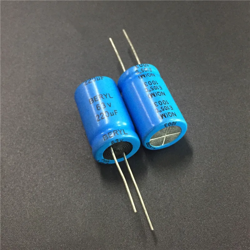 50 шт. 220 мкФ 63V BERYL NQ 16x27 мм 63V220uF биполярный конденсатор полярности | Электронные