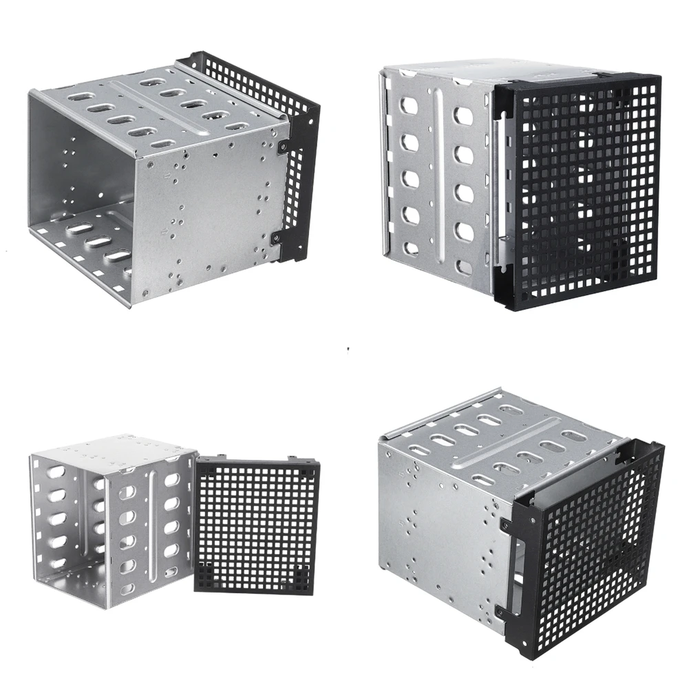 3,5 "до 5x5,25" SATA SAS HDD Cage Rack Жесткий драйвер лоток Caddy с вентилятором