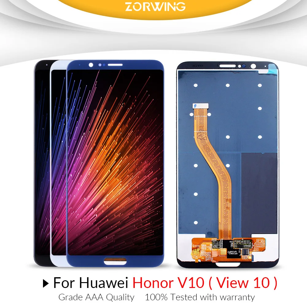 ЖК-дисплей 5 99 дюйма для Huawei Honor V10 дисплей с сенсорным экраном и дигитайзером в
