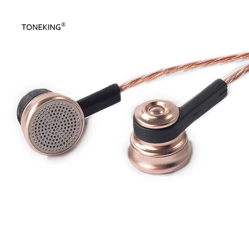 

MusicMaker TONEKING ROS1 18ohm Impedance Metal Earbud 14mm Drive Unit Vocal Earbud With OFC Cable Free Shipping BL1\T0600\TP16