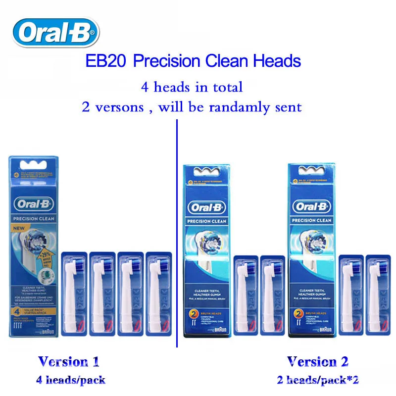 Oral B Electric Toothbrush Head Deep Clean Replaceable Teeth brush Head for D12013/D16523 4 heads EB30/17/18/20/25/50