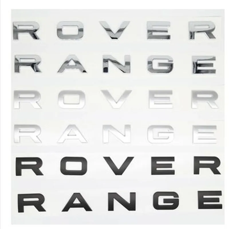 

3D Abs Car Styling Real Car Styling Front or Back Car Emblem Cover Sticker Letters Sports Style Case for Range Rover Accessories