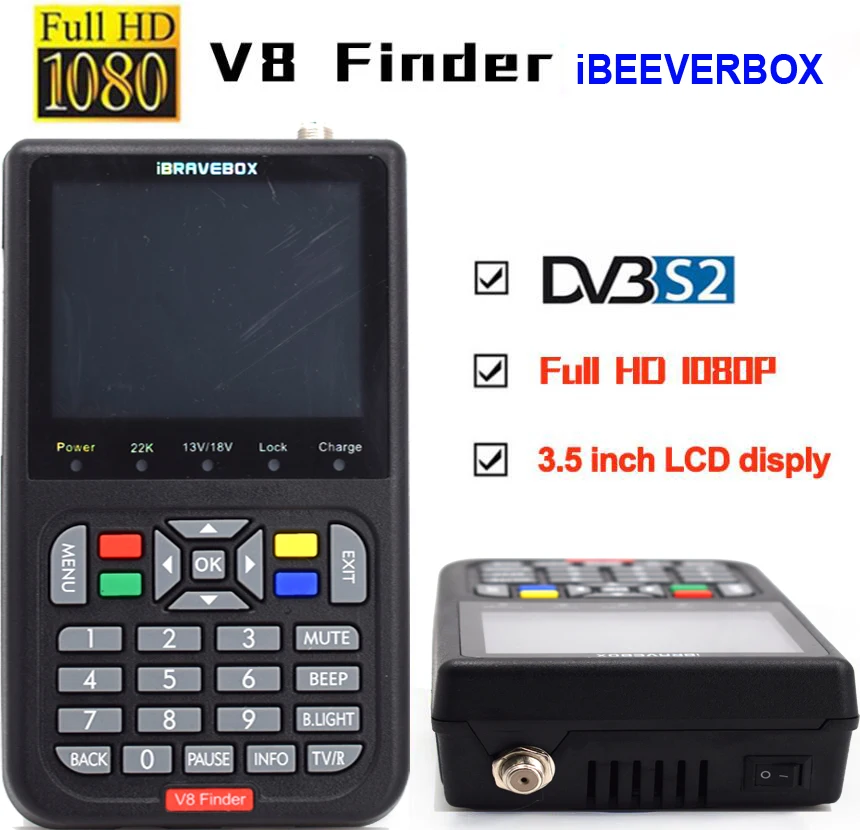 

iBRAVEBOX V8 Finder DVB-S2 better satlink 6906 Satellite Finder 1080P HD Better than satlink ws-6933 6906