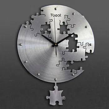 

16 Inch Circilar Creative Wall Clock Art Wall Watch Modern Design Living Room And Bedroom Mute Clock Wall Home Decor Wall Clocks