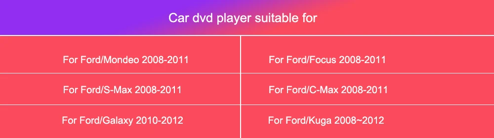 Top Car Multimedia player Android 9.1 GPS navigation audio 2 Din For FORD/Focus/Mondeo/S-MAX/C-MAX/Galaxy RAM 2G ram 32G rom Radio 7