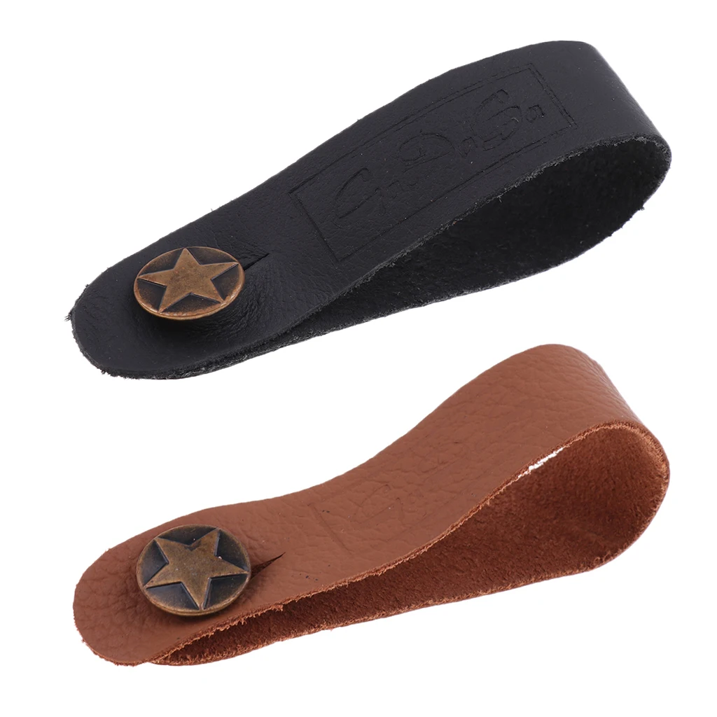 2 Pieces Acoustic Guitar Ukulele Strap Hook Button Antiskid Protector for Musical Instrument Parts