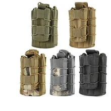 " страйкбол журнал MOLLE Pouch Тактический Двойной винтовки подсумок под магазин картридж зажим Pouche охотничья сумка