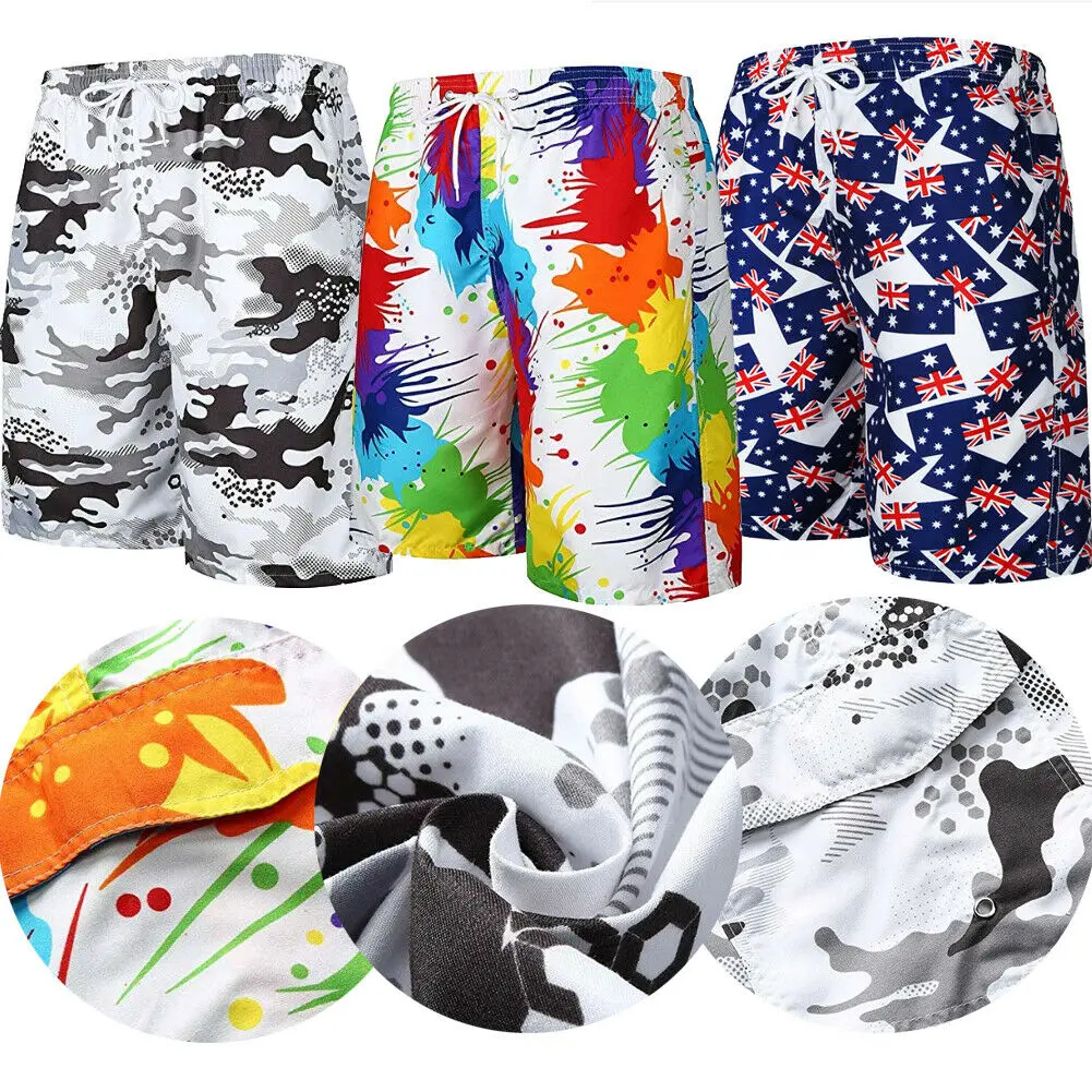 

New Men's Quick Dry Swim Summer Beach Pants Surf Board Casual Shorts Pants