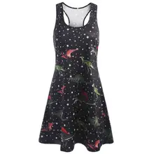 Online Get Chiffon Dress Aliexpress Alibaba Group Feitong Women Sleeveless Summer Dresses Las Printed Dinosaur Tunic Tank Dress Femme O Neck Beach A