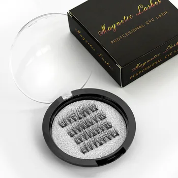 

Shozy Magnetic eyelashes with 3 magnets handmade 6D magnet lashes natural false eyelashes comfortable with gift box-KS03-3