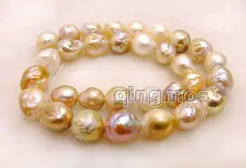 

Big 10-11mm pink Round Natural Edison PEARL Loose beads strands 14"-los726 Wholesale/retail Free shipping