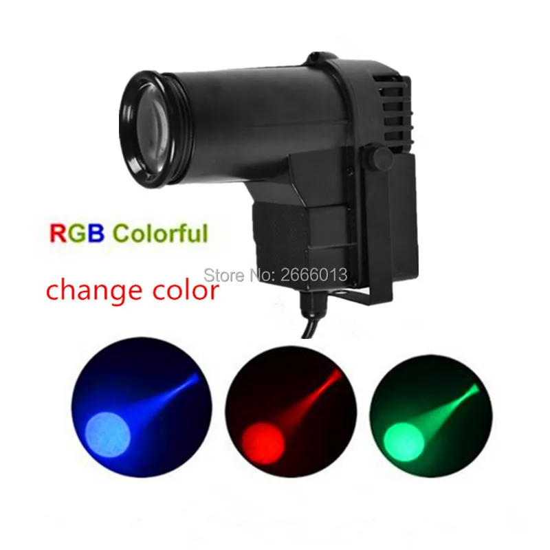 10 W RGB светодиодный Светодиодный фонарь с узким лучом/мини-прожектор для дискотека, ночной клуб бар КТВ стекляный