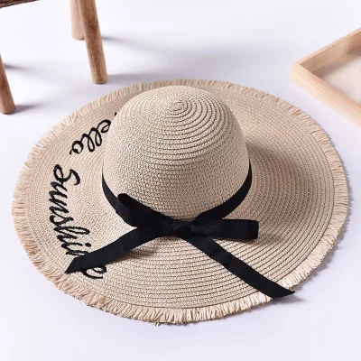 Хит, шляпа от солнца с большими полями для женщин, цветная Складная соломенная шляпа ручной работы, Женская Повседневная Кепка, летняя шляпа, пляжная кепка - Цвет: 8