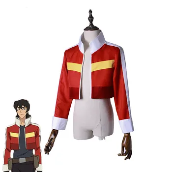 

Anime Voltron: Legendary Defender Keith Cosplay Costume Red Jacket for Women Mendress Halloween Cosplay Costume Top Coat Outfit