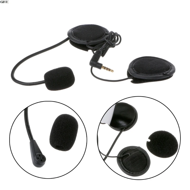

Microphone Speaker Soft Cable Headset Accessory for Motorcycle Helmet Bluetooth Interphone Intercom Work with Any 3.5mm-plug