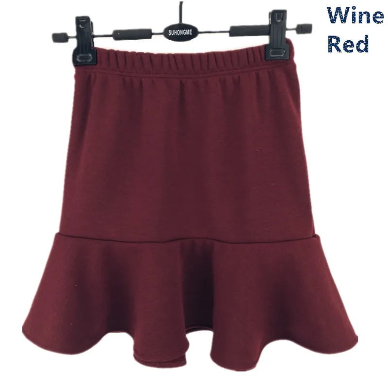 Новое поступление, осенне-зимняя юбка, модная, для девочек, плотная ткань, высокая талия, юбка-труба, женская, Saia Femininas, размера плюс, S-5XL, 6XL - Цвет: Wine Red