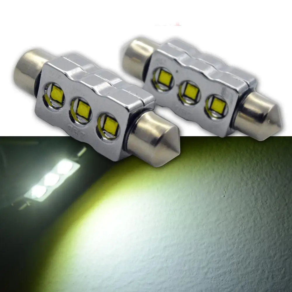 AC12V 24V 15W Festoon Xenon White C5W C10W SV8.5 36/39/41mm Bulb CANBUS