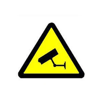 

Square CCTV Operating Surveillance Security Monitor Warning Stickers Sign Alert Wall Sticker Waterproof Lables Car Accessories