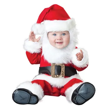 

Cosplay Baby Rompers Newborn Clothes Animal Cute Santa Elk Green Elf Hooded Jumpsuits Christmas Halloween Costume for Kids