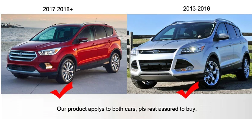 Бег подножка профильная балка для Ford Escape/Kuga 2013-, CXK натуральная, BM модели-хиты продаж, настоящее утолщаются из алюминиевого сплава