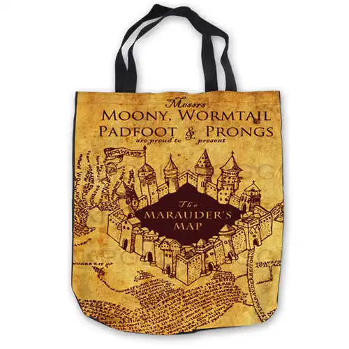 Us 7 69 45 Off Custom Canvas Harry Potter Tote Hand Bags Ping Bag Casual Beach Handbags Foldable 180911 02 46 In Top Handle From Luggage