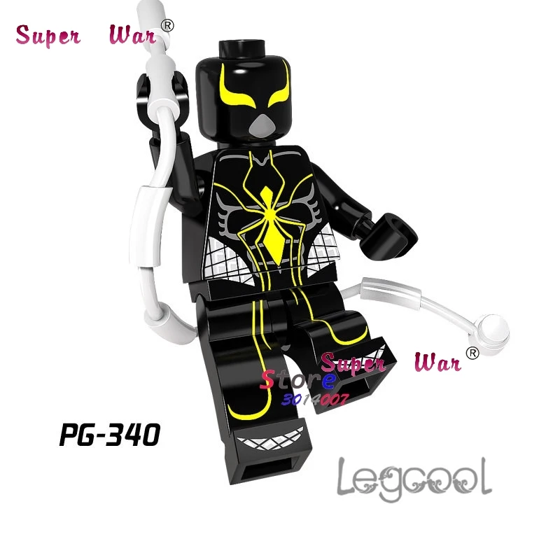 

1PCS model building blocks action superheroes Spider Man Mark 2 learning Dolls diy toys for children gift