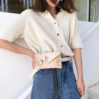 

Women Outdoor Burritos Zipper Messenger solid color Wild Bag Chest Bag Novelty Fashion ladies Waist Pack heuptasje voor vrouwen