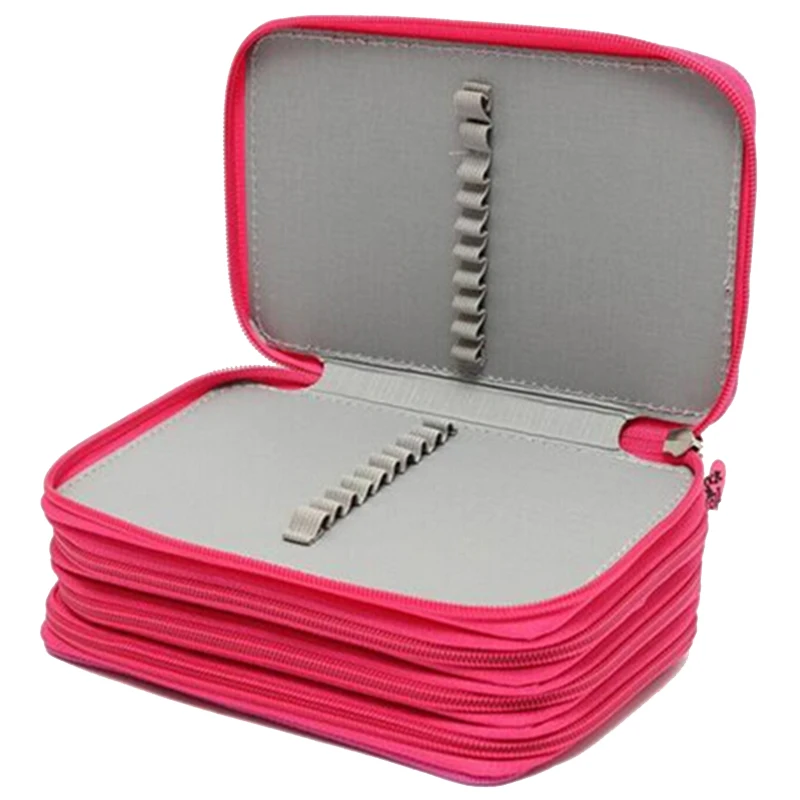 

4 Layer Oxford Canvas Pencil case 72 Holders Pencil Bags Multi-Function Storage Bag School Office Supplies School Stationery (