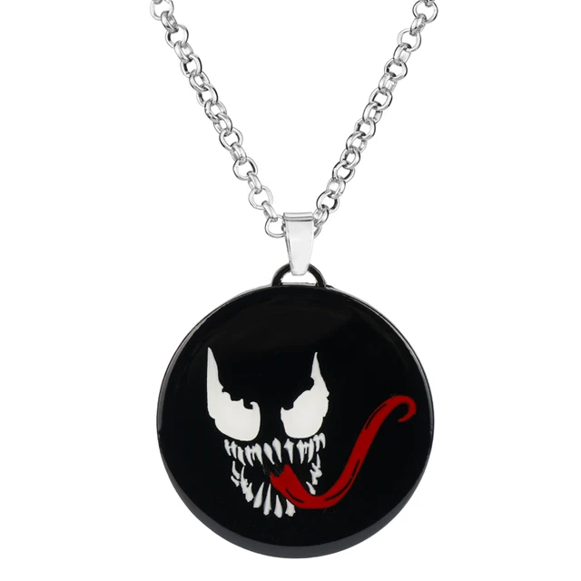 Fashion Jewelry Venom Necklace Spider Man Avengers Marvel Charms
