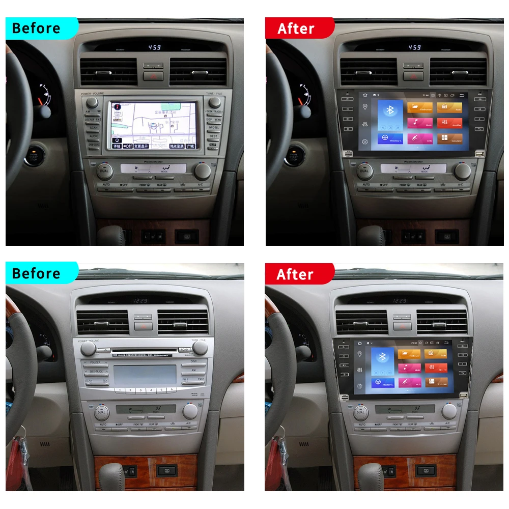 Sale EKIY 2G+32G 8Core Android 8.1 Car DVD Navi System for Toyota Camry 2008 2009 2010 2011 Auto Stereo Audio Music Multimedia Player 1