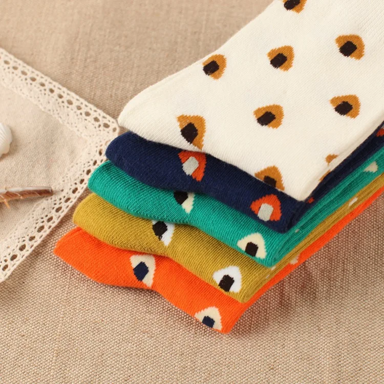 

2018 New Mushro Pattern Cotton Socks Women Wholesale Casual Female Sock Couples with Harajuku Cute Style Short Socks Funny Socks