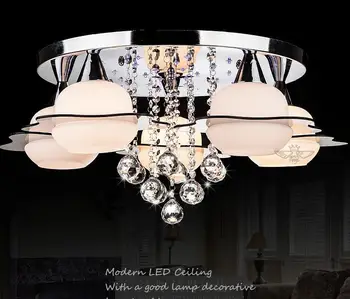 

Luxury Crystal Led Ceiling Lights Restaurant Aisle Living Room Balcony Lamp Modern Lighting For Home Decoration Adjustable Light