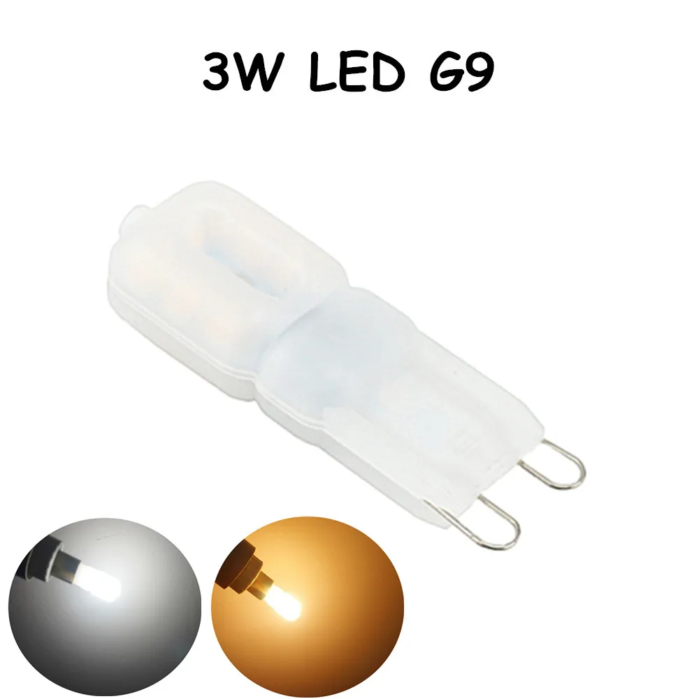 3 Вт G9 светодиодный лампа светильник 110V 220V 2835SMD 250lm передвижной лампой с