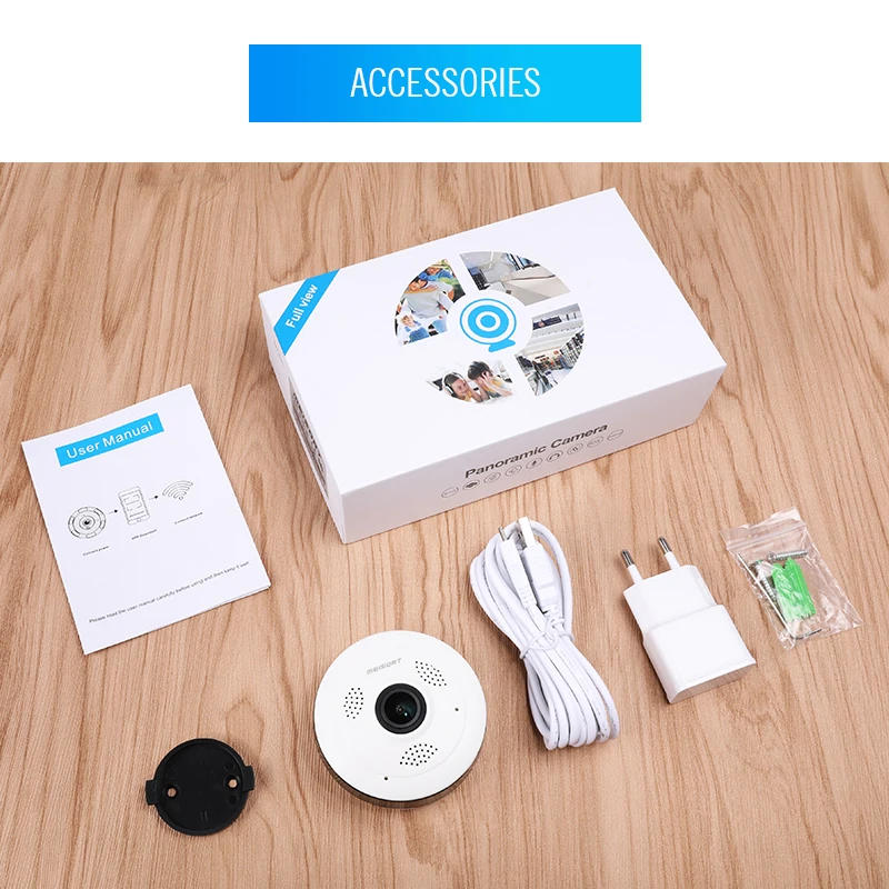 Meisort VR13 960PH Мини Wifi IP камера 1.3MP 360 градусов рыбий глаз беспроводной P2P CCTV Wi fi