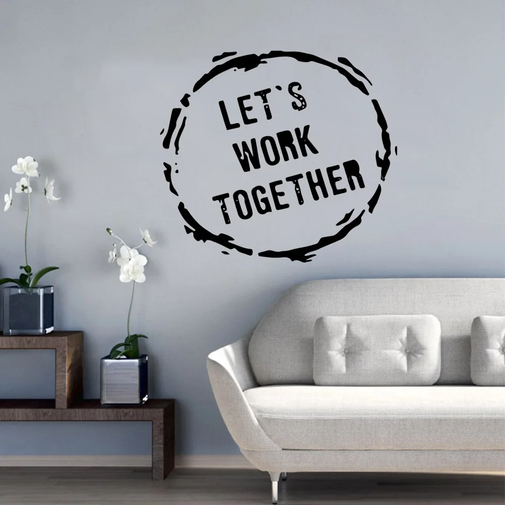 

XL Together Work Vinyl Decals Wall Stickers For Baby Kids Rooms Decor Decal Creative Stickers