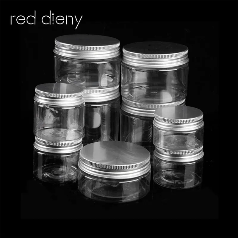 المحمولة 30 ملليلتر-250 ملليلتر فارغة الألومنيوم كاب التجميل القصدير وعاء الشفاه بلسم جرة حاويات النفط الشمع فارغة التجميل حاوية كريم البشرة م...