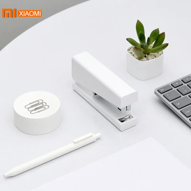 Xiaomi Mijia Kaco LEMO белый степлер 24/6 26/6 с 100 шт. скобы для Бумага Офис школа дома скобы